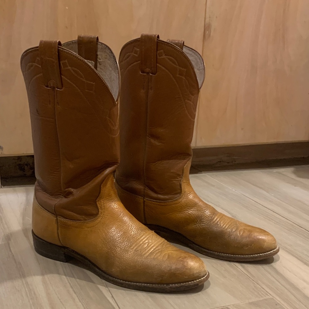 Men's Tan Leather Western Nocona Boots